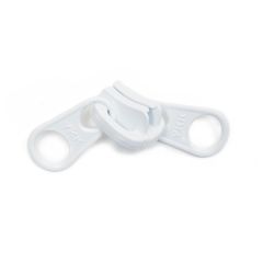 YKK #8 Coil Non-Lock 2-Tab Slider - White
