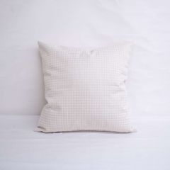 Indoor/Outdoor Sunbrella Houndstooth Ivory - 20x20 Vertical Stripes Throw Pillow