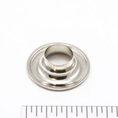 DOT Grommet with Plain Washer #2 Brass Nickel Plated 3/8 inch 1-gross (144)
