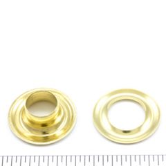 DOT Grommet with Plain Washer #3 Brass 7/16 inch 1-gross (144)