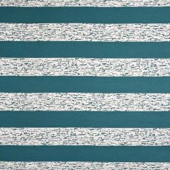 Sunbrella by Alaxi Dash Dot Stripe Teal La Playa Collection Upholstery Fabric