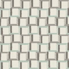 Sunbrella Beveled Squares Mist 145471-0002 Upholstery Fabric