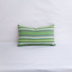 Indoor/Outdoor Sunbrella Foster Surfside - 20x12 Horizontal Stripes Throw Pillow