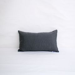 Indoor/Outdoor Sunbrella Canvas Coal - 20x12 Throw Pillow