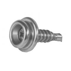 DOT® Durable™ Screw Stud 93-X8-103027-1A Nickel-Plated Brass / Stainless Steel Teks® Screw 5/8" 100 pack