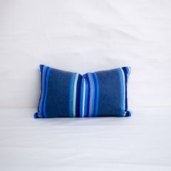 Indoor/Outdoor Silver State Sunbrella Blurred Lines Ocean - 20x12 Throw Pillow