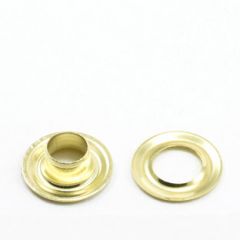 DOT Grommet with Plain Washer #0 Brass 1/4 inch 1-gross (144)