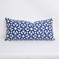 Indoor/Outdoor Sunbrella Luxe Indigo - 24x12 Throw Pillow