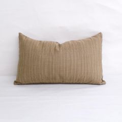 Indoor/Outdoor Sunbrella Dupione Latte - 20x12 Vertical Stripes Throw Pillow Cover Only (quick ship)