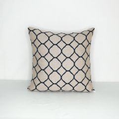 Indoor/Outdoor Sunbrella Accord Indigo (Light Side) - 20x20 Vertical Stripes Throw Pillow