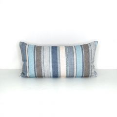 Indoor/Outdoor Sunbrella Ascend Spa - 24x12 Vertical Stripes Throw Pillow Cover Only (quick ship)