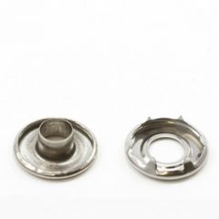 DOT® Self-Piercing Rolled Rim Grommet with Spur Washer #1 Stainless Steel 5/16" 1-gross (144)