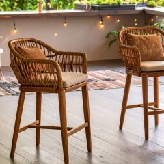 Custom Outdoor Barstool Cushions