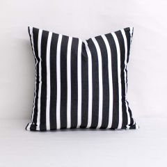 Indoor/Outdoor Sunbrella Shore Classic - 18x18 Vertical Stripes Throw Pillow