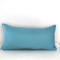 Indoor/Outdoor Sunbrella Canvas Mineral Blue - 22x11 Throw Pillow