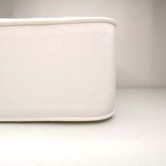 Sunbrella Canvas White Indoor / Outdoor Patio Bench Cushion Cover 52.5 x 14 x 5 with welt (quick ship)