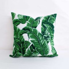 Indoor/Outdoor Sunbrella Tropics Jungle - 20x20 Vertical Stripes Throw Pillow