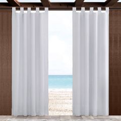 SOLID CANVAS CUSTOM Sunbrella indoor/outdoor Curtain 83-92" length range 