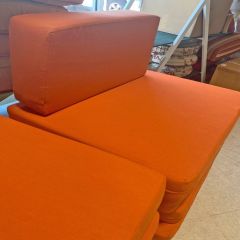 Sunbrella Spectrum Cayenne Patio Back Chair Cushion - Indoor / Outdoor Patio Cushion 25.5 x 13 x 5 (quick ship)