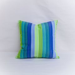 Indoor/Outdoor Sunbrella Seville Seaside - 20x20 Vertical Stripes Throw Pillow