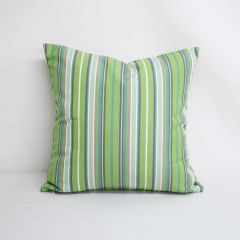 Indoor/Outdoor Sunbrella Foster Surfside - 18x18 Vertical Stripes Throw Pillow