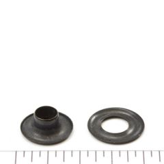 DOT® Grommet with Plain Washer #00 (201070001611TXG) Government Black Brass 3/16" 1-gross (144)