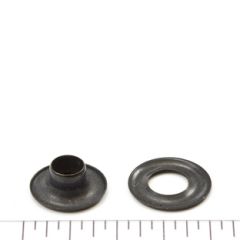 DOT® Grommet with Plain Washer #00 Government Black Brass 3/16" 1-gross (144)