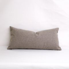 Indoor/Outdoor Sunbrella Blend Fog - 24x12 Throw Pillow