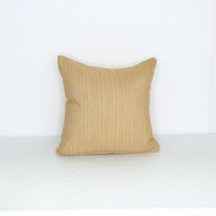 Indoor/Outdoor Sunbrella Dupione Cornsilk - 18x18 Vertical Stripes Throw Pillow