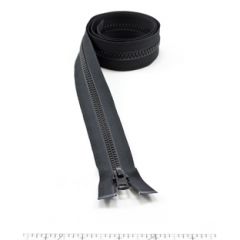 YKK Vislon #5 Separating Zipper AutoLok Short Single Pull Metal Slider VSOL56 36 inch Black