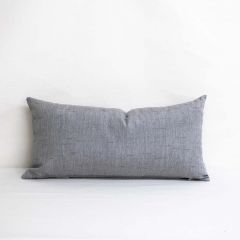 Indoor/Outdoor Sunbrella Frequency Ash - 24x12 Throw Pillow