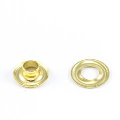 DOT® Grommet with Plain Washer #00 Brass 3/16" 1-gross (144)