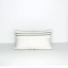 Indoor/Outdoor Sunbrella Ethos Frond - 20x12 Horizontal Stripes Throw Pillow