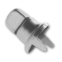 DOT Common Sense Turn Button Double Prong 91-XB-78333-1A Nickel Plated Brass 100 pack