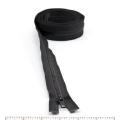 YKK Vislon #5 Separating Zipper AutoLok Short Single Pull Metal Slider VSOL56 7 2 inch Black
