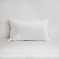 Indoor/Outdoor Sunbrella Dimple White - 20x12 Throw Pillow