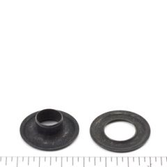 DOT Grommet with Plain Washer #1 Brass 9/32 inch Black 1-gross (144)
