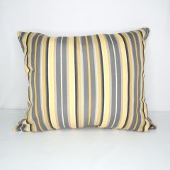 Indoor/Outdoor Sunbrella Foster Metallic - 24x20 Vertical Stripes Throw Pillow