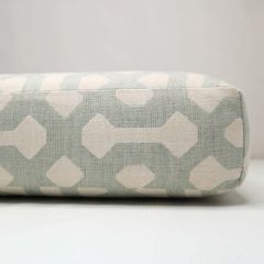 Sunbrella Fretwork Mist Indoor / Outdoor Patio Seat Cushion 28.5 x 21.5 x 3 (quick ship)