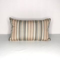 Indoor/Outdoor Sunbrella Gavin Mist - 20x12 Vertical Stripes Throw Pillow