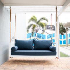 Twin Size Sunbrella Porch Swing Bed Cushion Cover Bundle (75x39)
