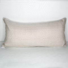 Indoor/Outdoor Sunbrella Linen Antique Beige - 24x12 Throw Pillow