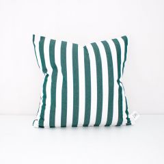 Indoor/Outdoor Sunbrella Mason Forest Green - 20x20 Vertical Stripes Throw Pillow