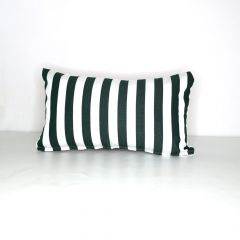 Indoor/Outdoor Sunbrella Mason Forest Green - 20x12 Vertical Stripes Throw Pillow