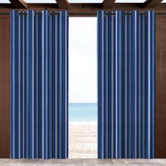 Sunbrella Milano Cobalt 56080-0000 Outdoor Curtain with Grommets