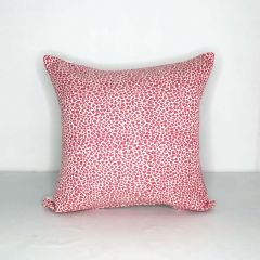 Indoor/Outdoor Sunbrella Raspberry Leopard - 20x20 Throw Pillow Cover Only (quick ship)
