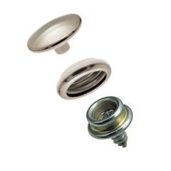 DOT® Durable™ Snap Fastener Set - Cloth-to-Surface (Stainless Steel) 5/8" Screw Stud