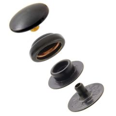 DOT® Baby Durable™ Cloth-to-Cloth Snap Fastener Set (Matte Black) 0.179 inch Post