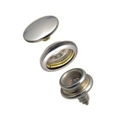 DOT® Durable™ Snap Fastener Set - Cloth-to-Surface (Nickel-Plated Brass / Stainless Steel)