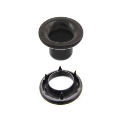 DOT® Rolled Rim Grommet with Spur Washer #2 Government Black Brass 7/16" 1-gross (144)